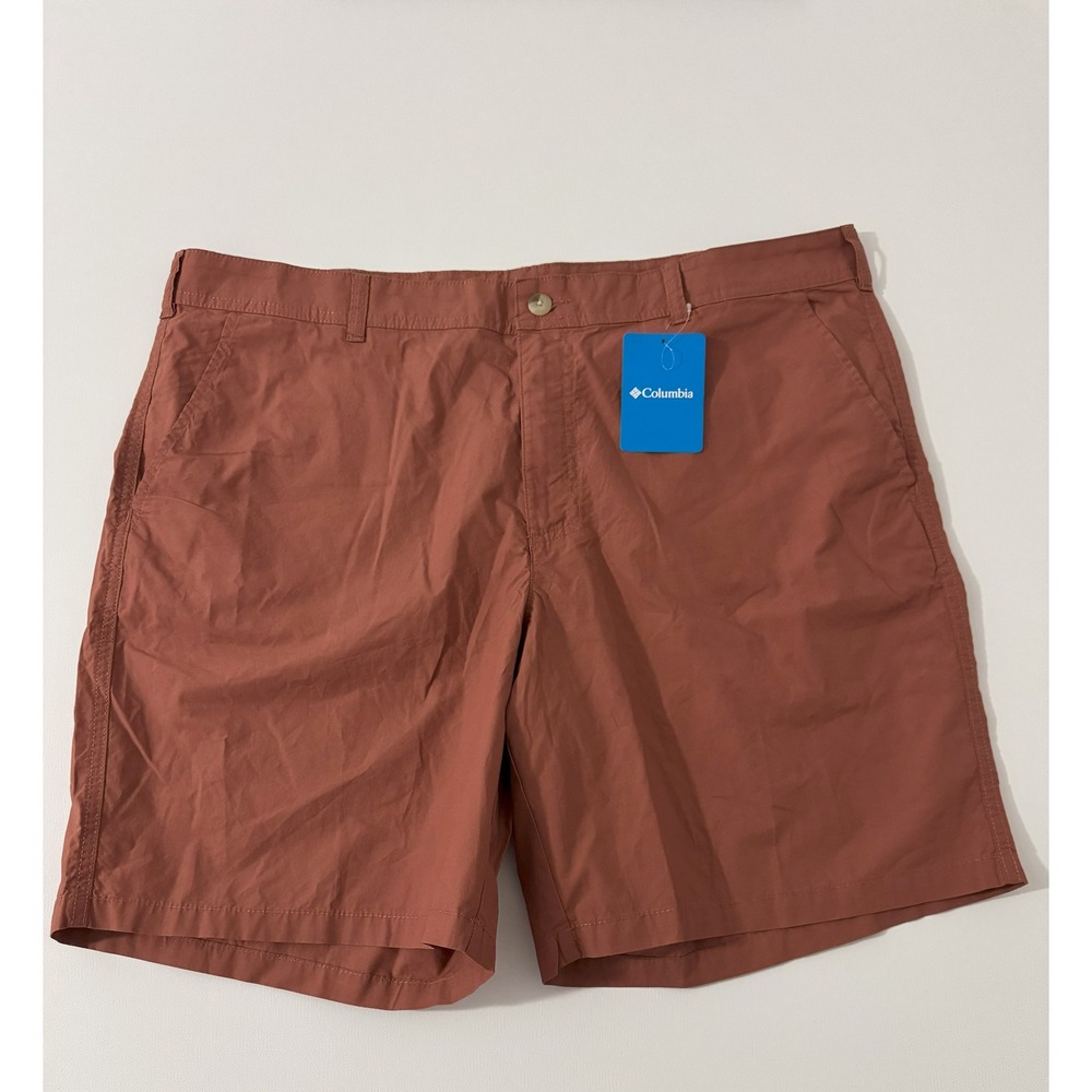 Columbia Men's Cotton Shorts Size 40 Rust Red 8" Inseam‎ Size 40